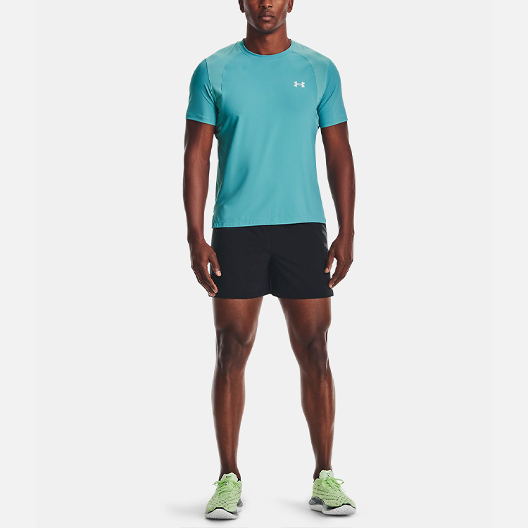 Мужская футболка Under Armour Iso-chill (синяя) — фото 3