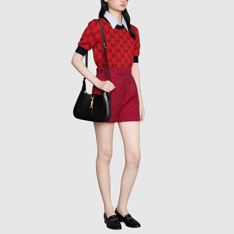 Женские шорты Gucci SS21 G (красный) — фото 4