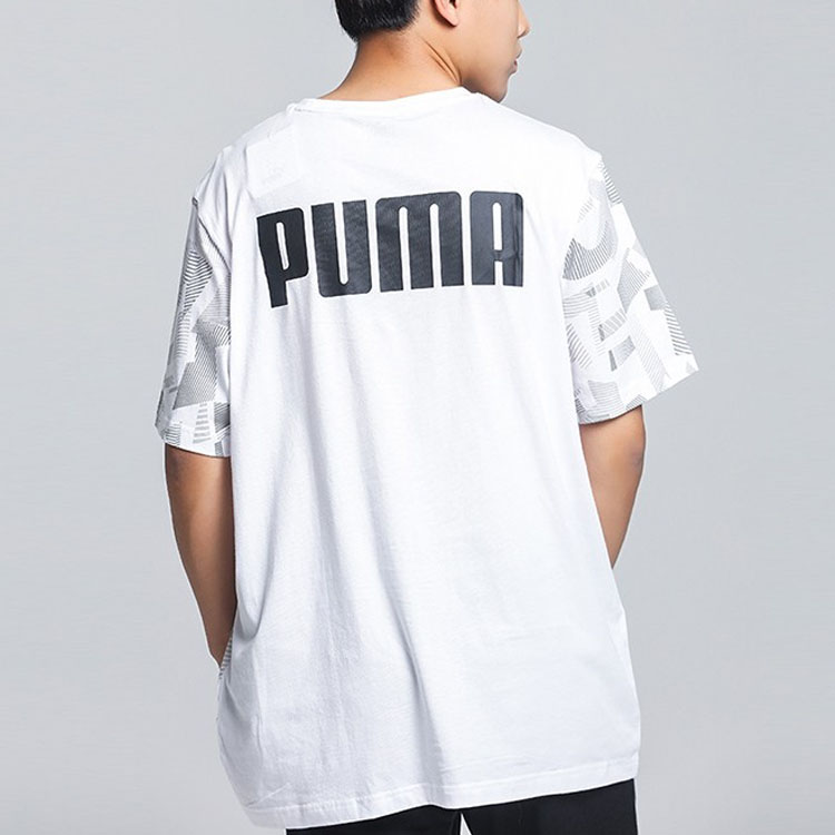 Мужская футболка PUMA Colorblock (разноцветная) — фото 4