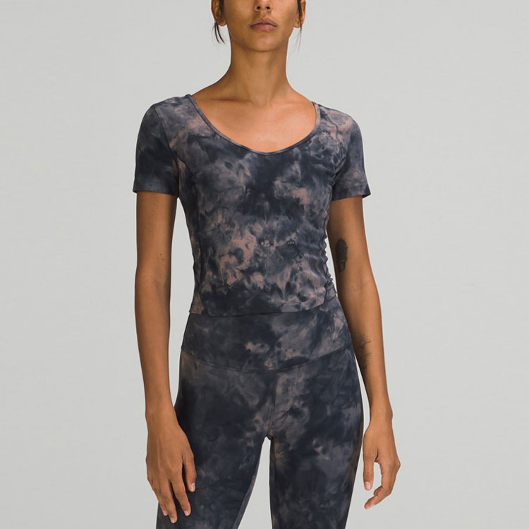 Lululemon Align T Shirt Women’s Dye Lunar Rock Marine Blue