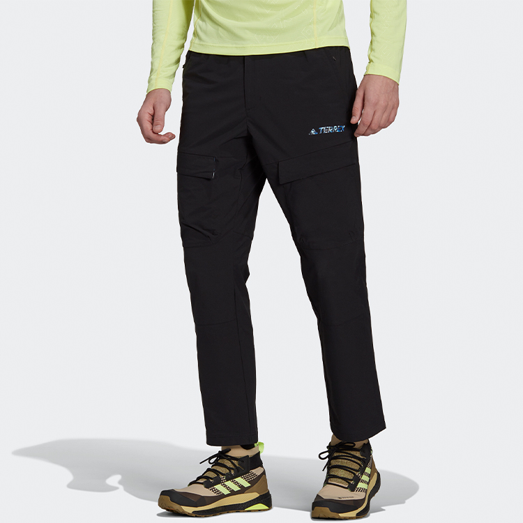 Мужские штаны adidas Zipper (черные) — фото 2