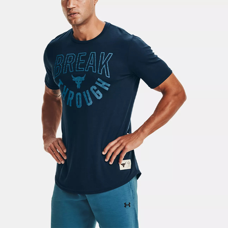 Мужская футболка Under Armour Under Armour T (морской синий) — фото 4