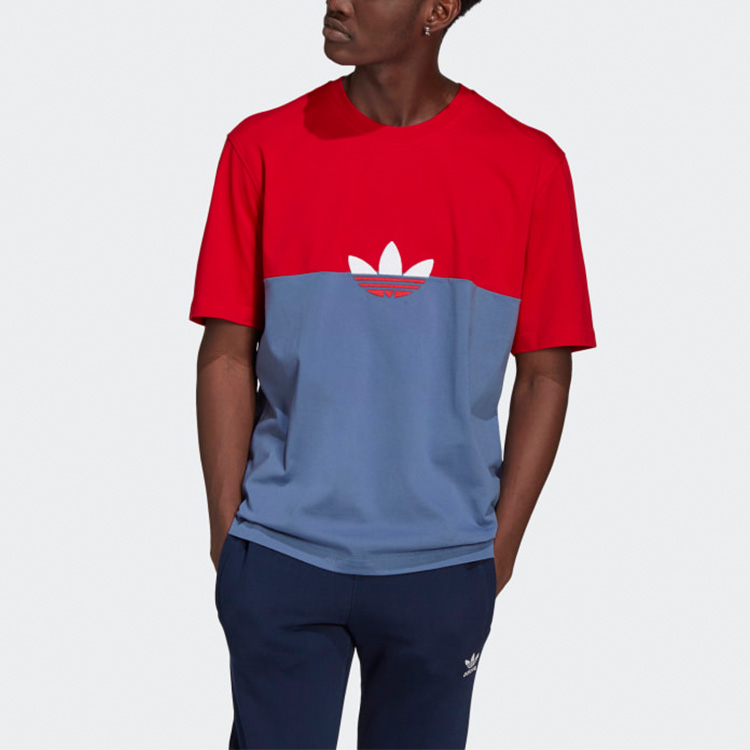 Мужская футболка adidas Originals (сине-красный) — фото 2