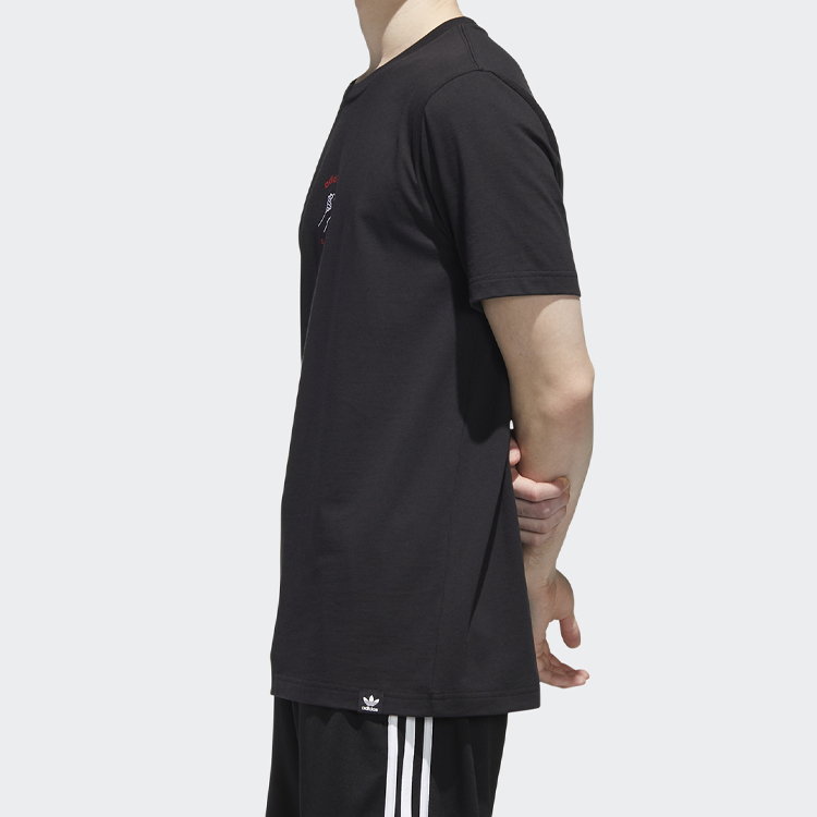 Мужская футболка adidas originals MIC Graphic T 1 T (черная) — фото 4