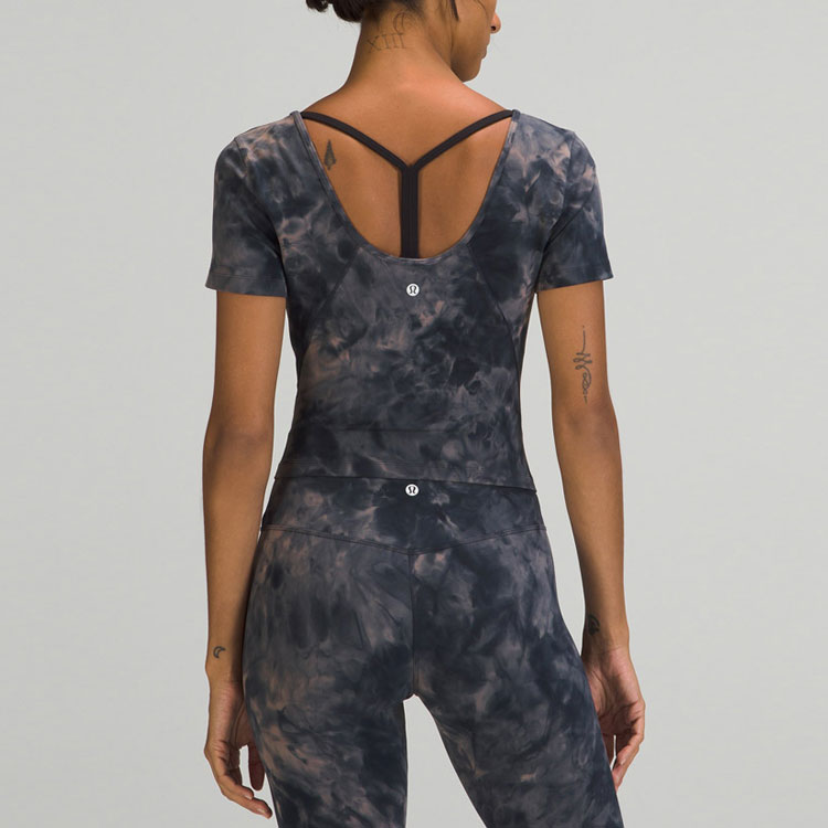 Lululemon Align T Shirt Women’s Dye Lunar Rock Marine Blue