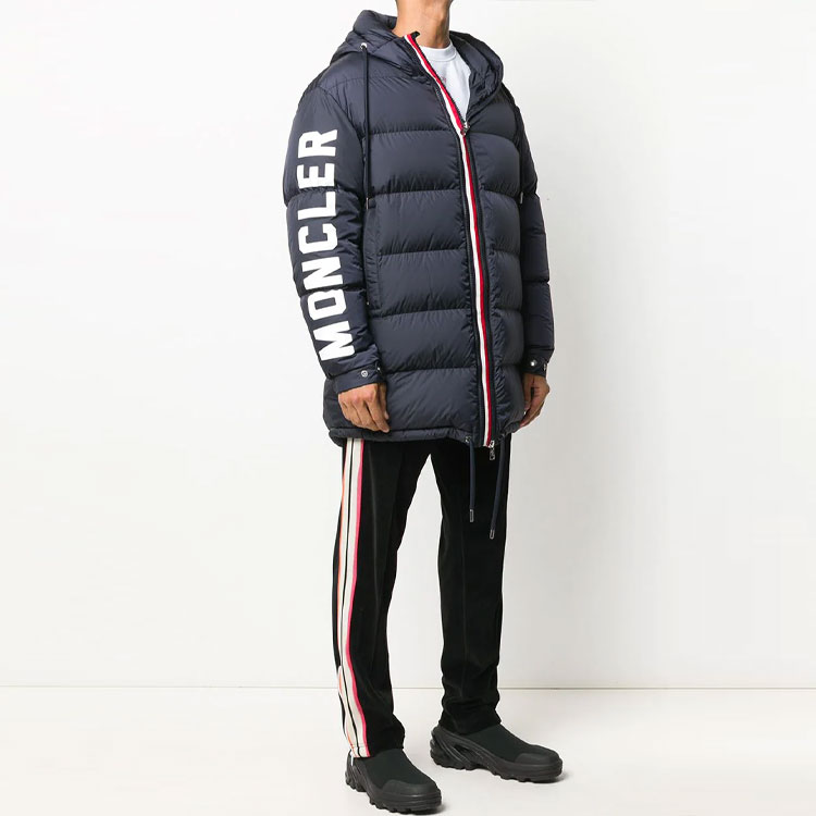 Мужская куртка Moncler (синяя) — фото 4