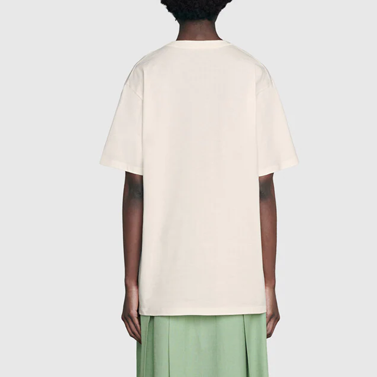 Женская футболка Gucci x Bananya Logo T (белая) — фото 5