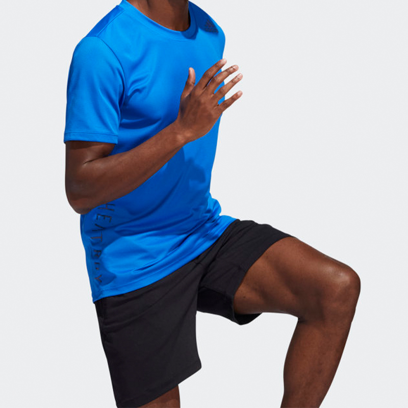 Мужская футболка adidas Football Training (синяя) — фото 6