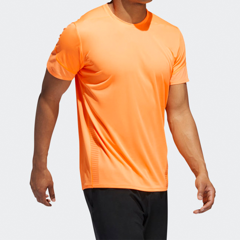 Мужская футболка adidas 25/7 Tee Runr (ярко-оранжевая) — фото 5