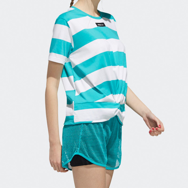 Женская футболка adidas neo W CS TSHIRT T (светло-зеленая) — фото 5