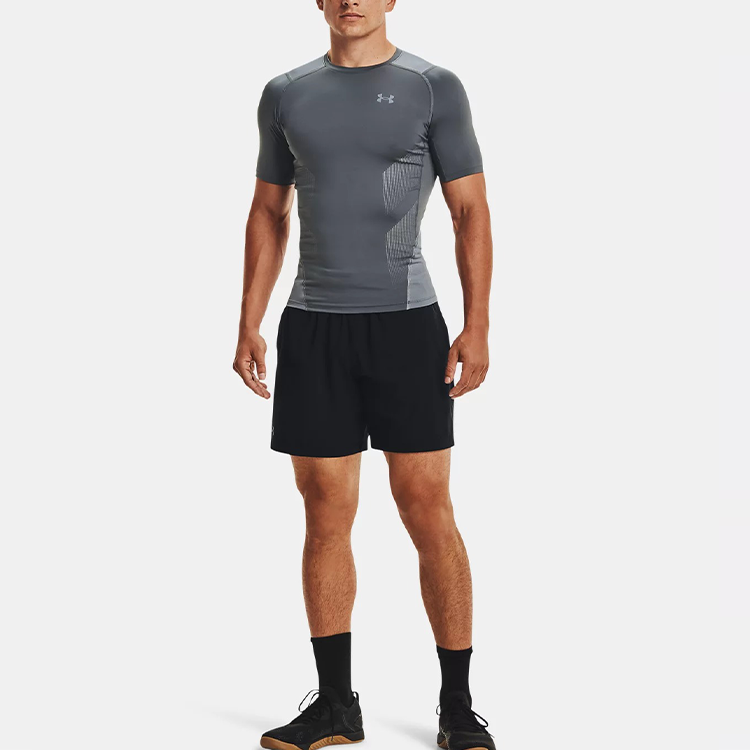 Under Armour HeatGear Fitness Clothing Men’s Gray Moderate
