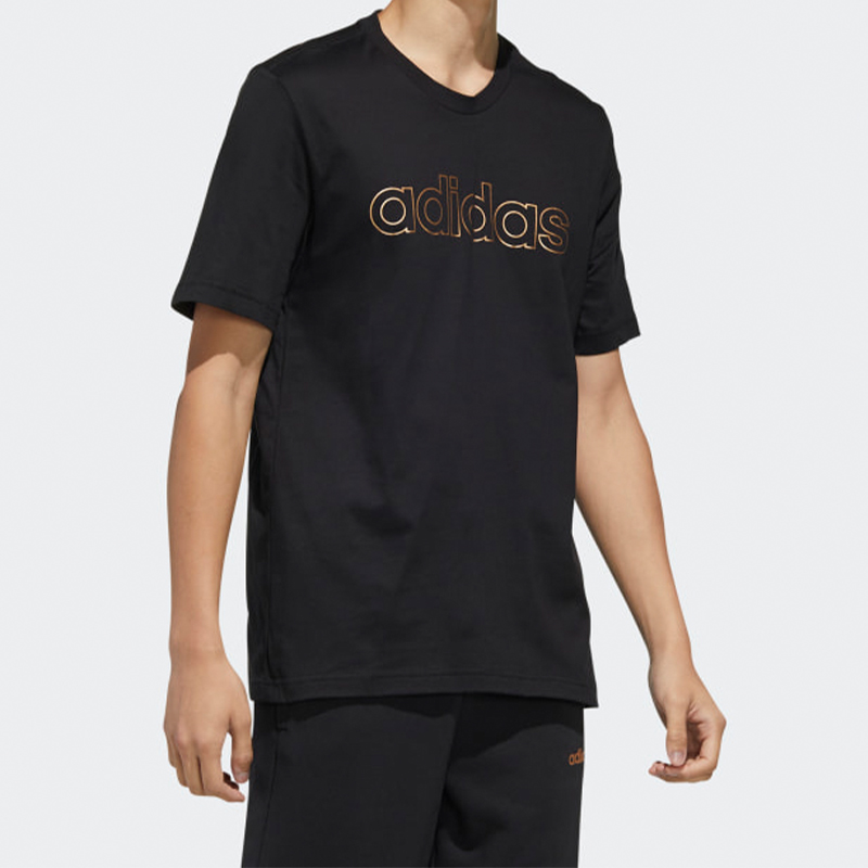 Мужская футболка adidas M Ess Br Tee (черная) — фото 6