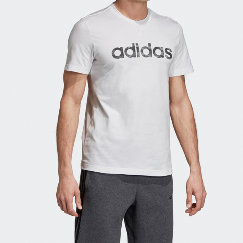 Мужские футболка adidas Lin Tee (белая) — фото 5