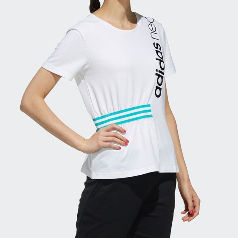 Женская футболка adidas Logo T-Shirt (белая) — фото 4