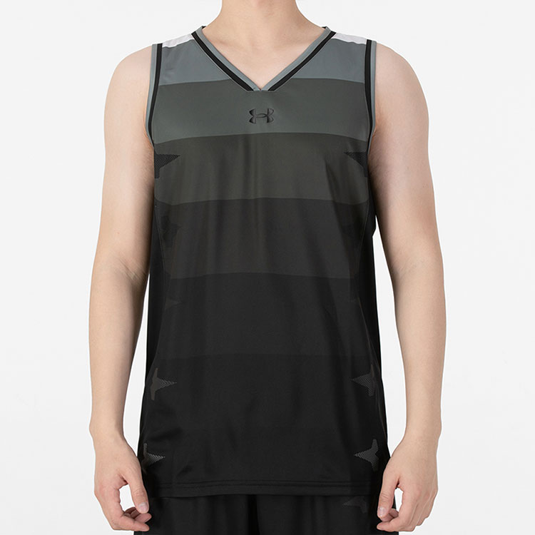 Under Armour Basketball Jerseys Men’s Black Moderate Straight Fit