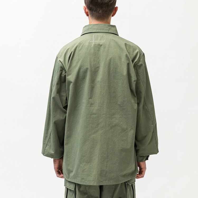 Мужская рубашка WTAPS SS22 (оливковая) — фото 8