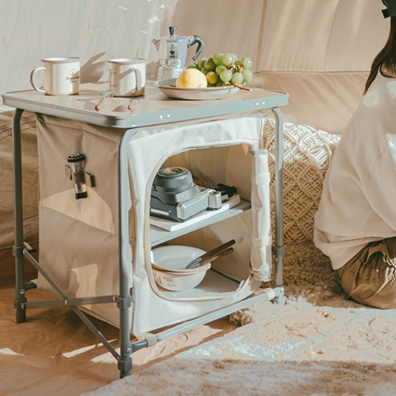 NATUREHIKE Outdoor Leisure Furnitures Storage Shelf Camping 48.5*48.5*54cm
