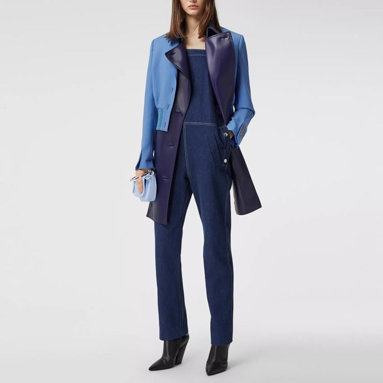 Женские штаны Burberry (синий) — фото 4