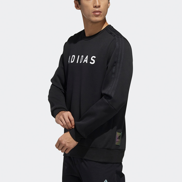 Мужское худи adidas Crewneck Sweatshirt (черное) — фото 5