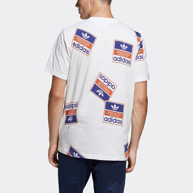 Мужская футболка adidas originals Stckerbomb Tee T (белый) — фото 4