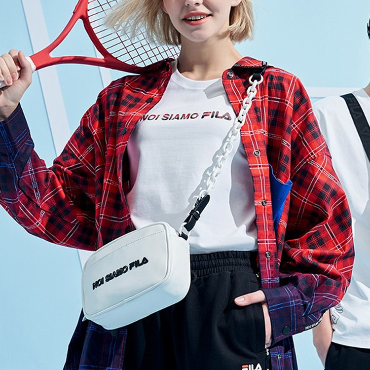 Женская рубашка FILA FUSION (красный) — фото 3