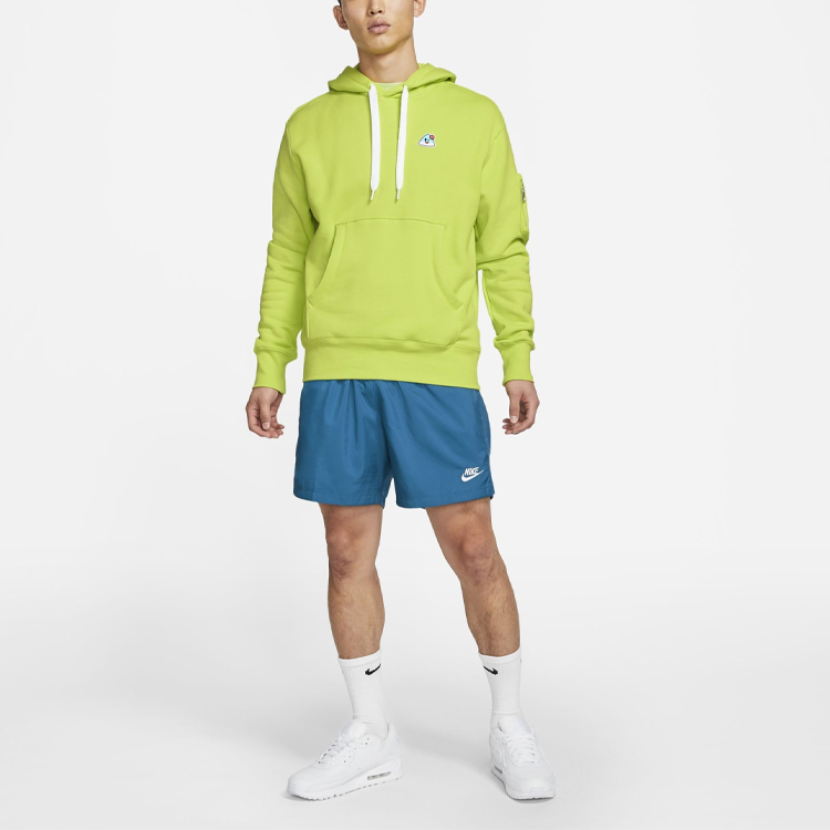 Мужское худи Nike M Nsw Airmoji Ft Hoodie W (зеленое) — фото 4