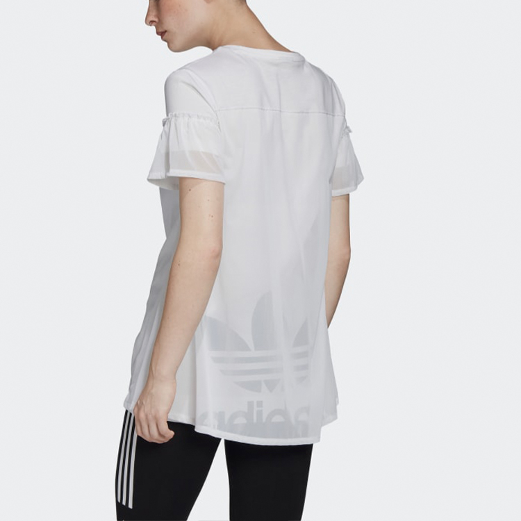 Женская футболка adidas originals (белый) — фото 4