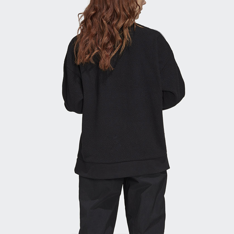 Мужская худи adidas originals Half Zip (черный) — фото 4