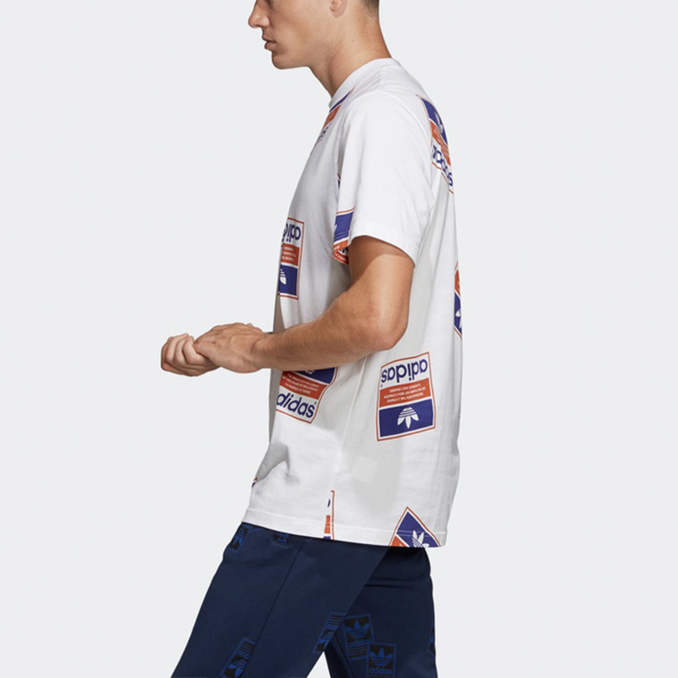 Мужская футболка adidas originals Stckerbomb Tee T (белый) — фото 6