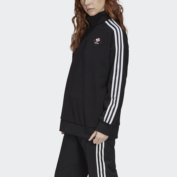 Мужская худи adidas originals Half Zip (черный) — фото 5