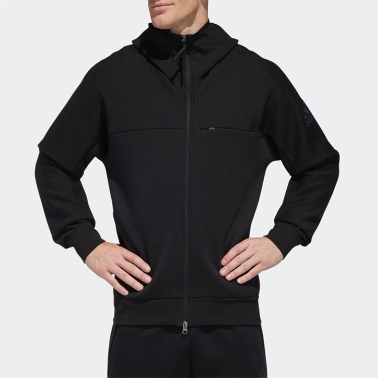 Мужская куртка adidas O1 Htt Music (черная) — фото 3