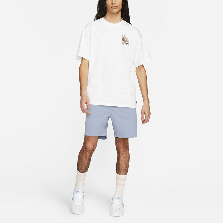 Мужская футболка Nike SB T (белая) — фото 3