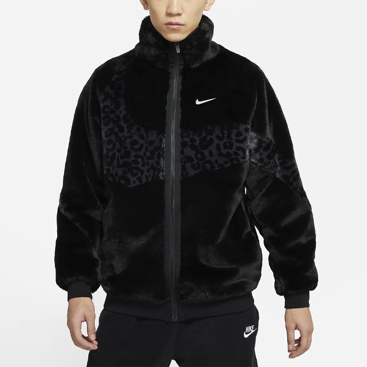 Мужская куртка Nike Sportswear Swoosh (черная) — фото 4