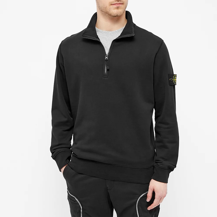 Мужское худи STONE ISLAND (черное) — фото 4