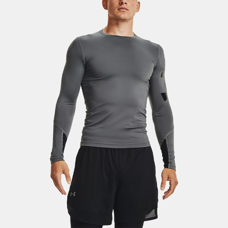 Under Armour HeatGear Fitness Clothing Men’s Gray Moderate