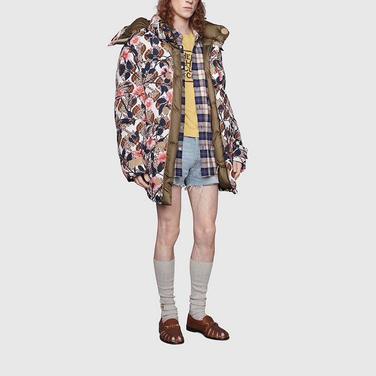 Мужская куртка Gucci x The North Face (разноцветная) — фото 4