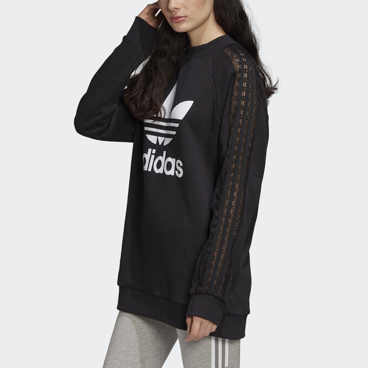 Женская толстовка adidas originals Bellista Logo (черная) — фото 3