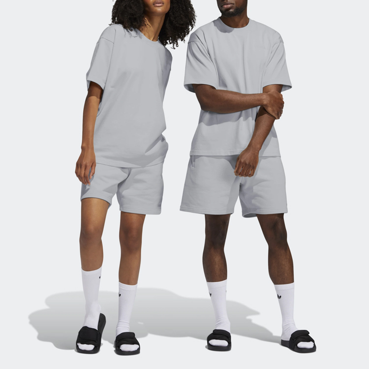 Шорты adidas originals x Pharrell Williams (серые) — фото 3