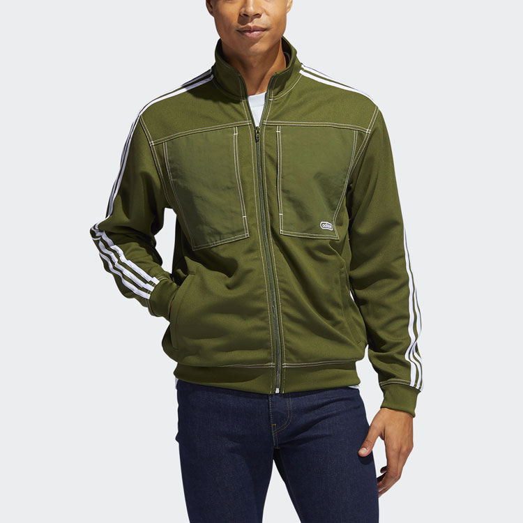 Мужская куртка adidas originals Ww Tt (зеленая) — фото 2