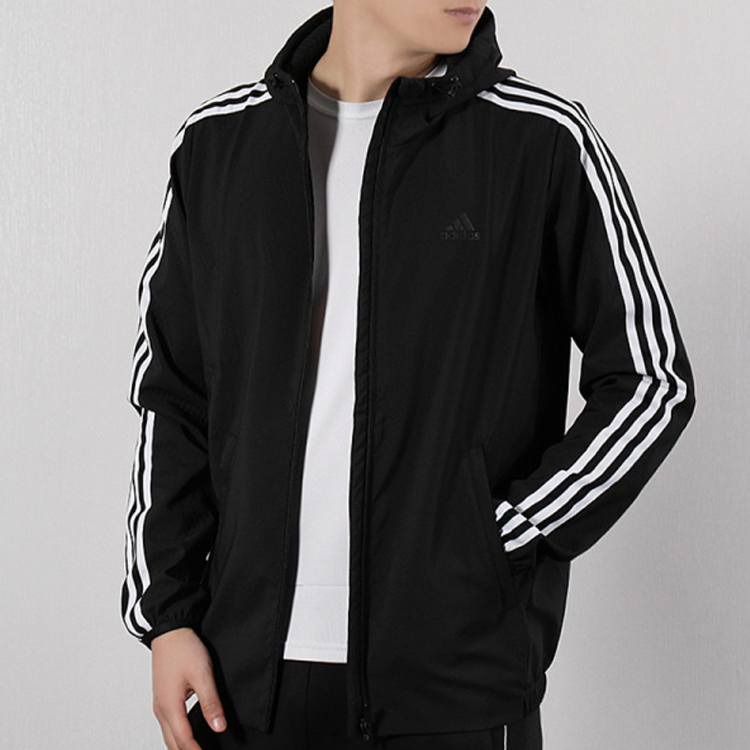 Мужская куртка adidas Wb Classic 3s (черная) — фото 4