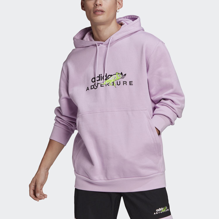 Мужское худи adidas originals (светло-фиолетовое) — фото 3
