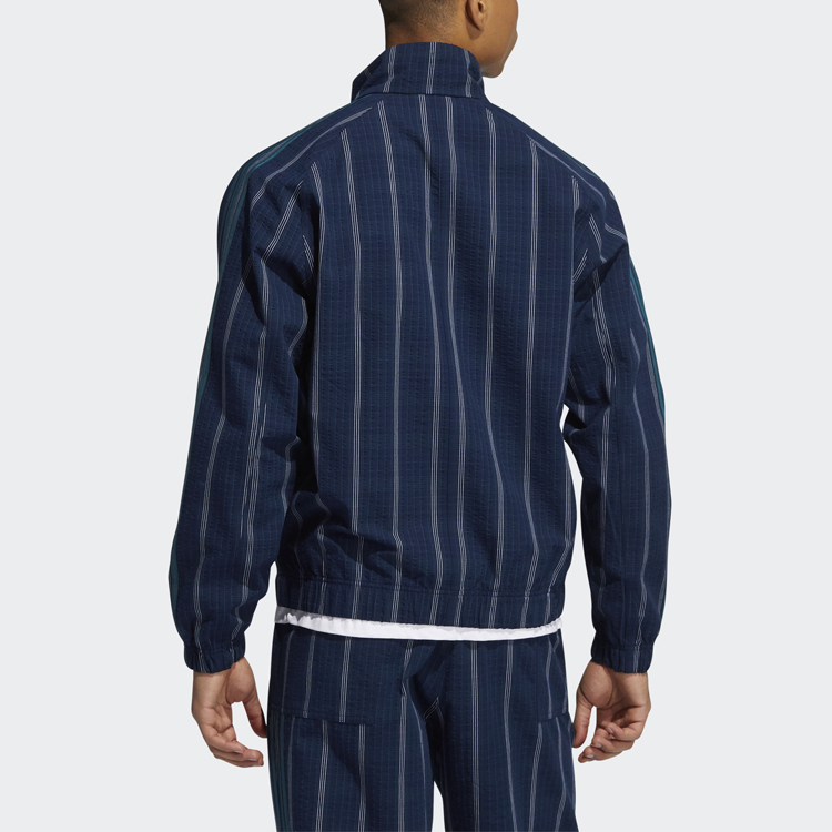 Мужская куртка adidas Originals Mw Tt (темно-синяя) — фото 4