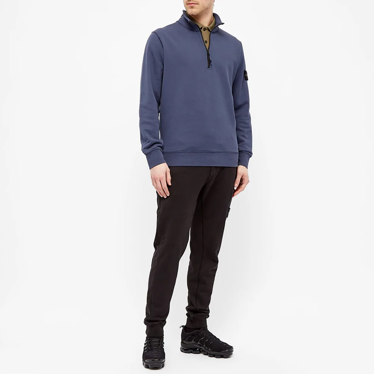 Мужское худи STONE ISLAND (синее) — фото 4