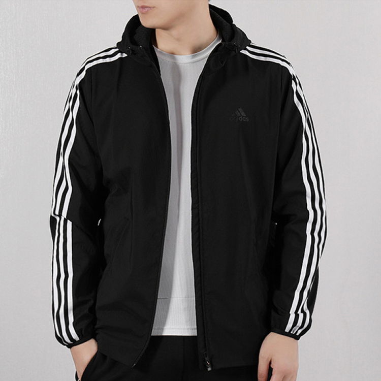 Мужская куртка adidas Wb Classic 3s (черная) — фото 6