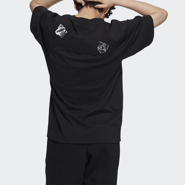 Мужская футболка adidas originals (черная) — фото 3