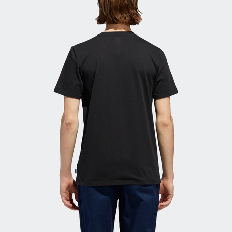 Мужская футболка adidas originals Oncourt Tee LogoT (черный) — фото 4