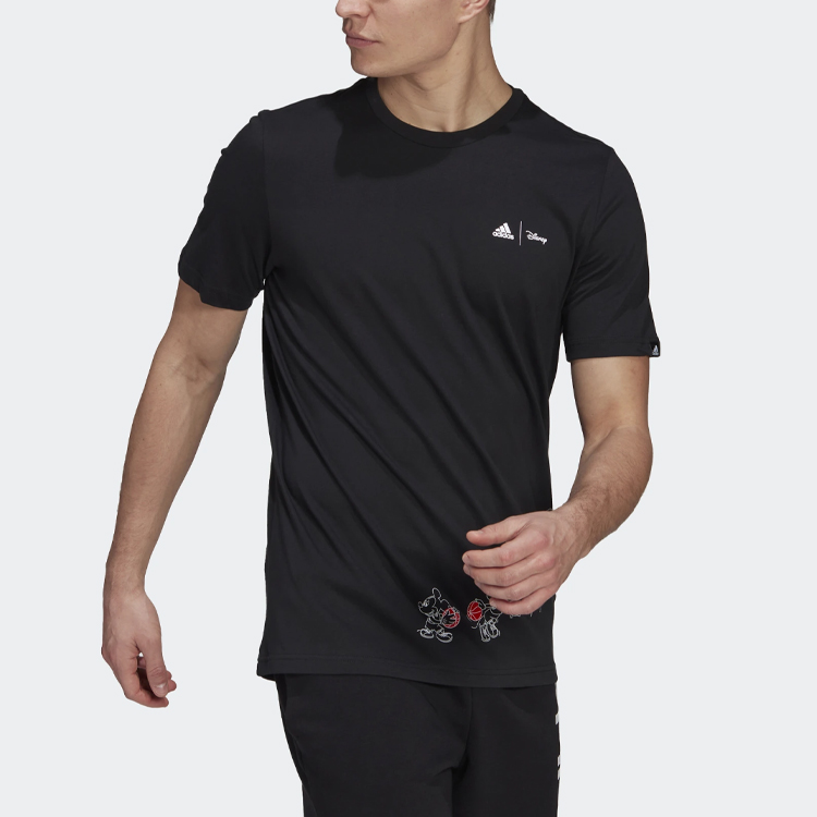 Мужская футболка adidas Logo T-Shirt (черная) — фото 2