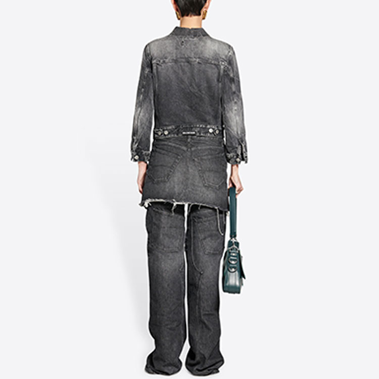 Женская куртка Balenciaga FW22 (черная) — фото 4