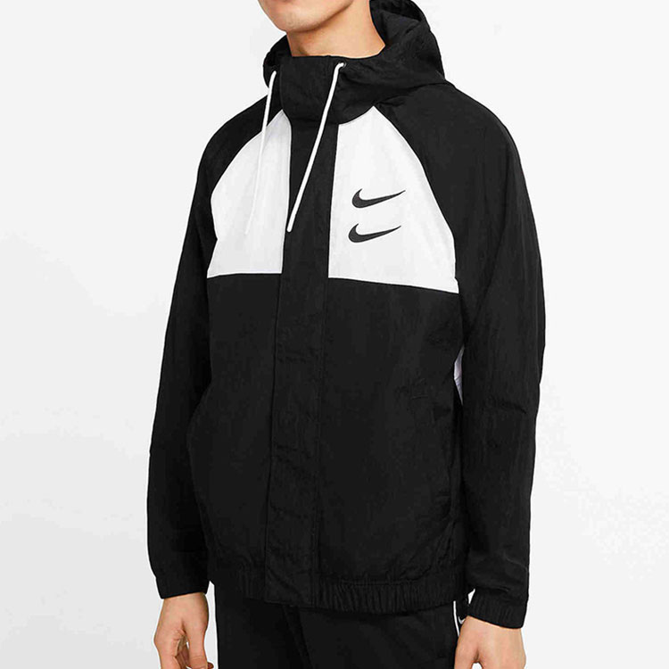 Мужская куртка Nike woven (черная) — фото 3