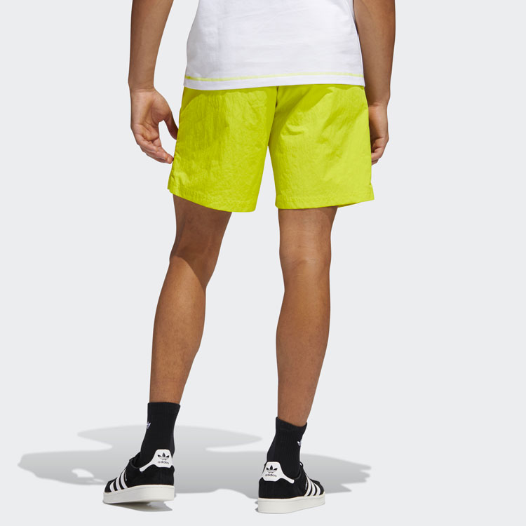 Мужские штаны adidas originals Emb Woven Short (желто-зеленые) — фото 3